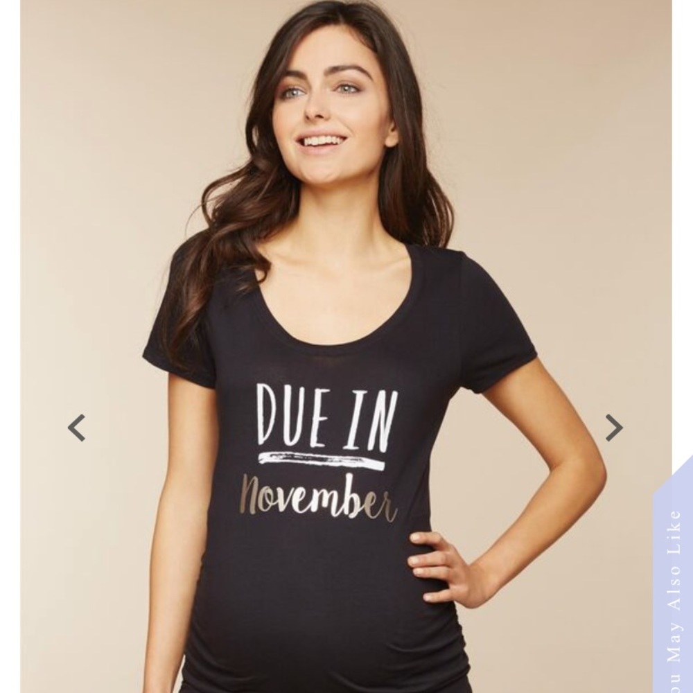 Motherhood Maternity Due In November Tee